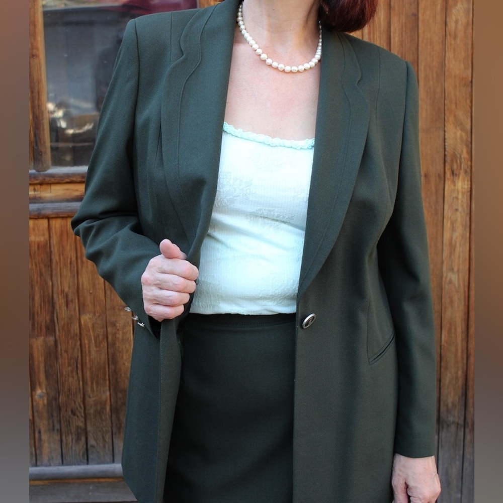 Hucke | Green Vintage Wool Pantsuit
